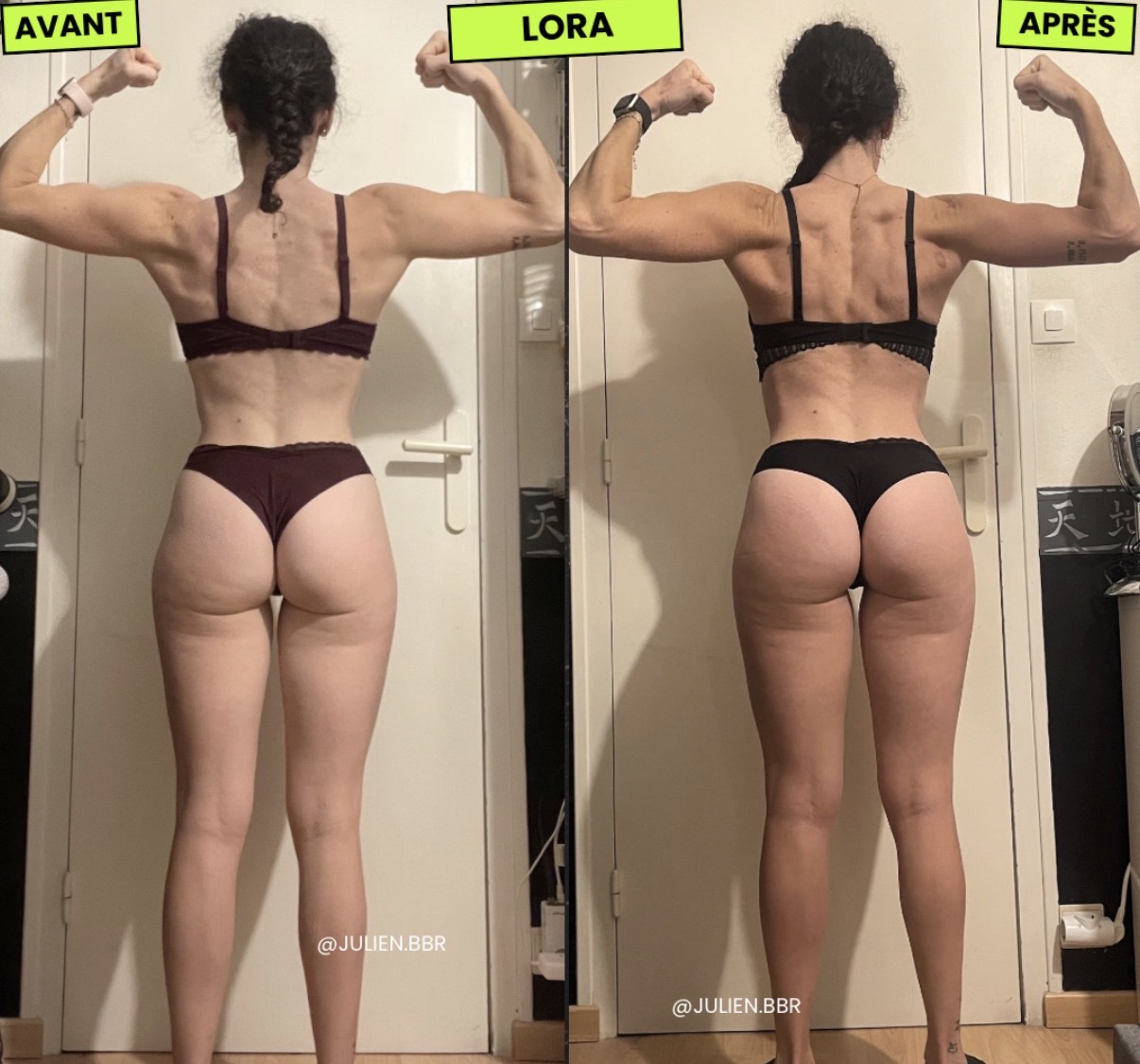 Lora, avant / après