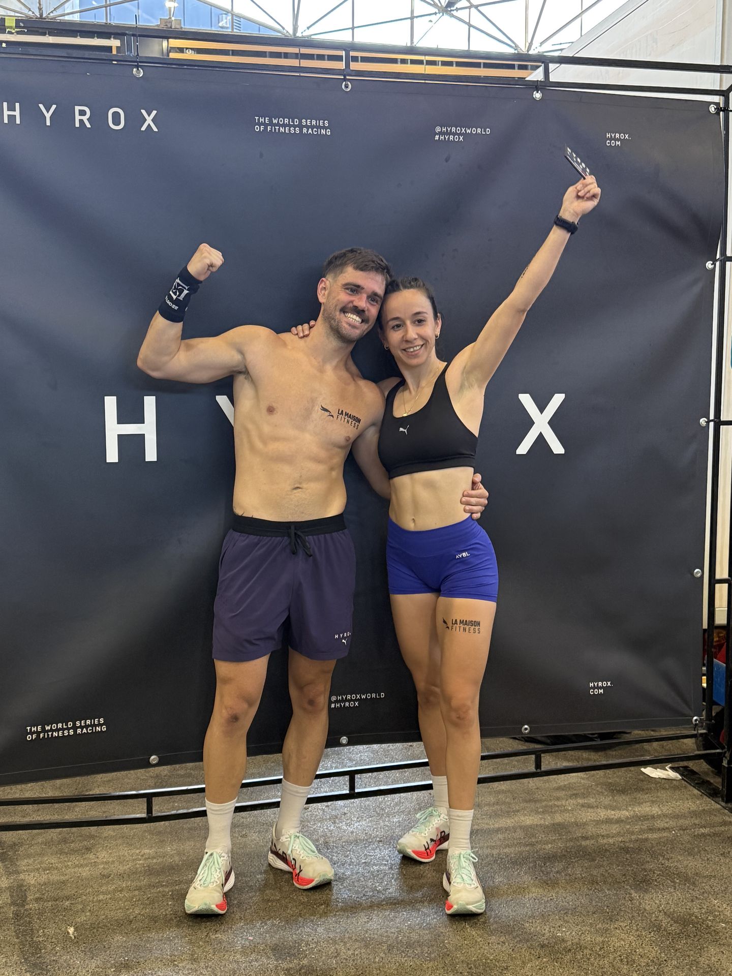 Romain et Julie, podium HYROX Lyon